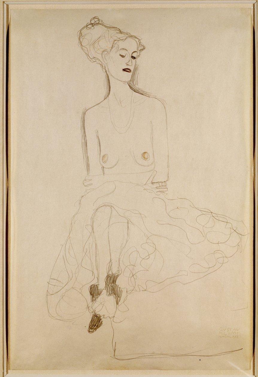 Ülő nő, 1908 alkotó: Gustav Klimt