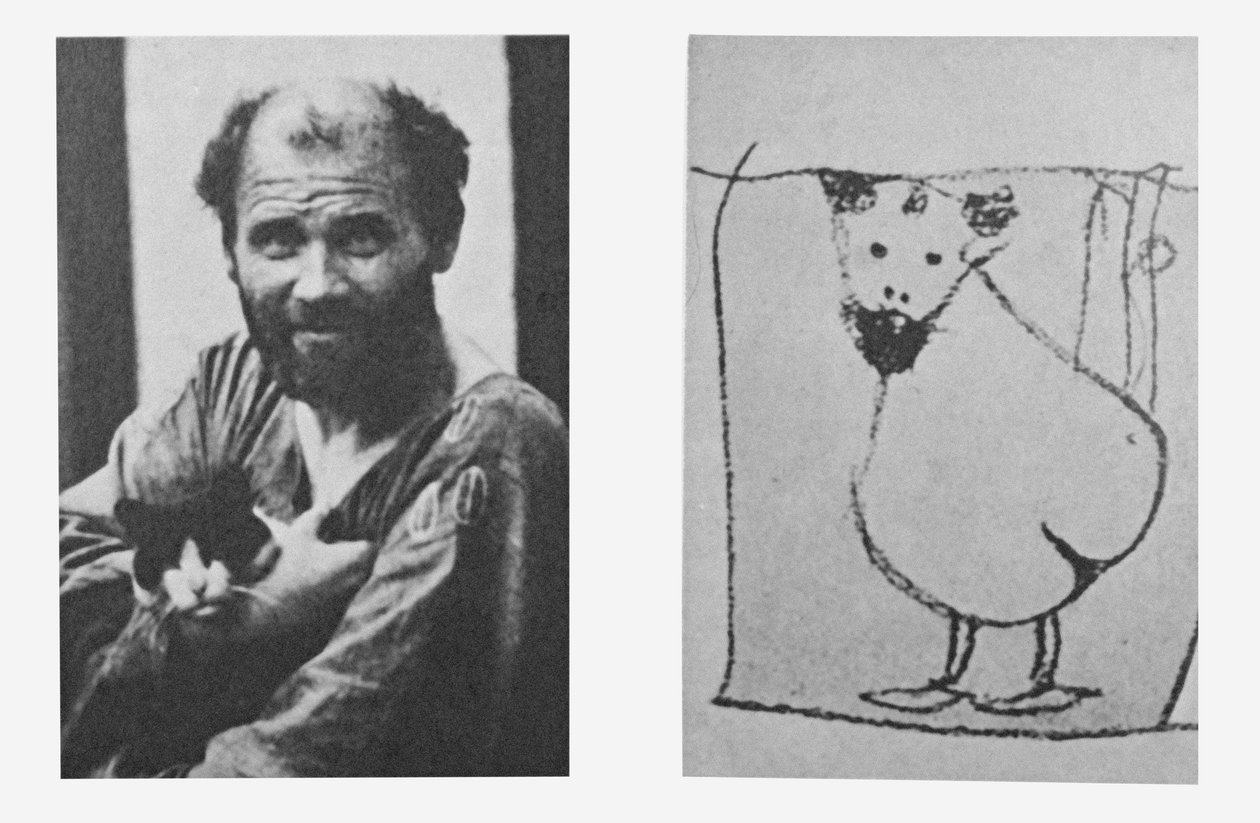Önarckép nemi szervként, 1915 körül (litográfia) alkotó: Gustav Klimt