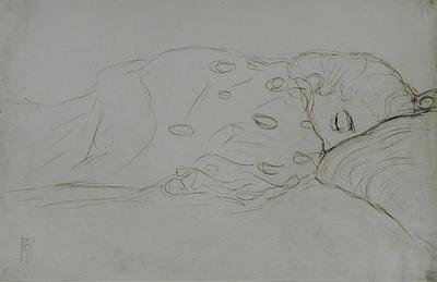 Alvó akt alkotó: Gustav Klimt
