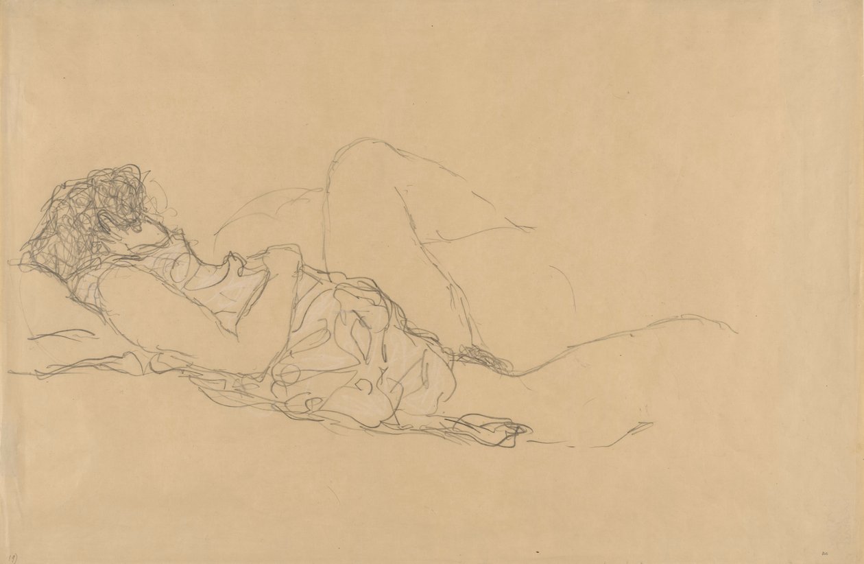 Alvó Nő alkotó: Gustav Klimt