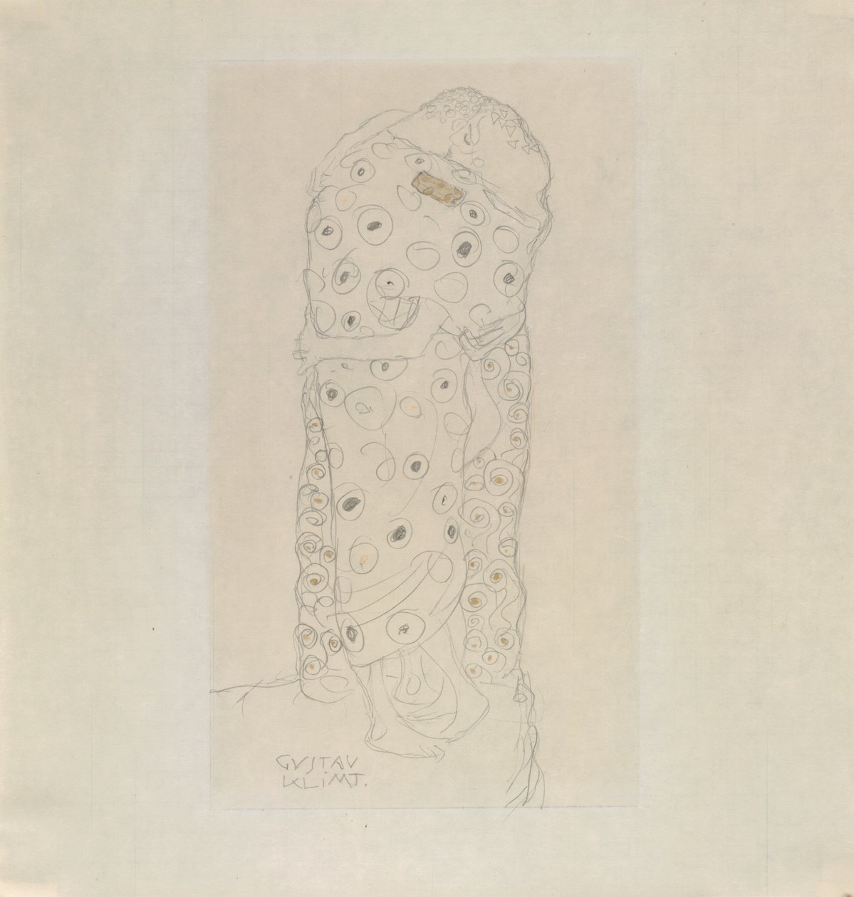 Álló szerelmespár alkotó: Gustav Klimt