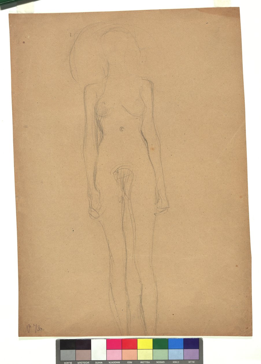Stehender weiblicher Akt alkotó: Gustav Klimt