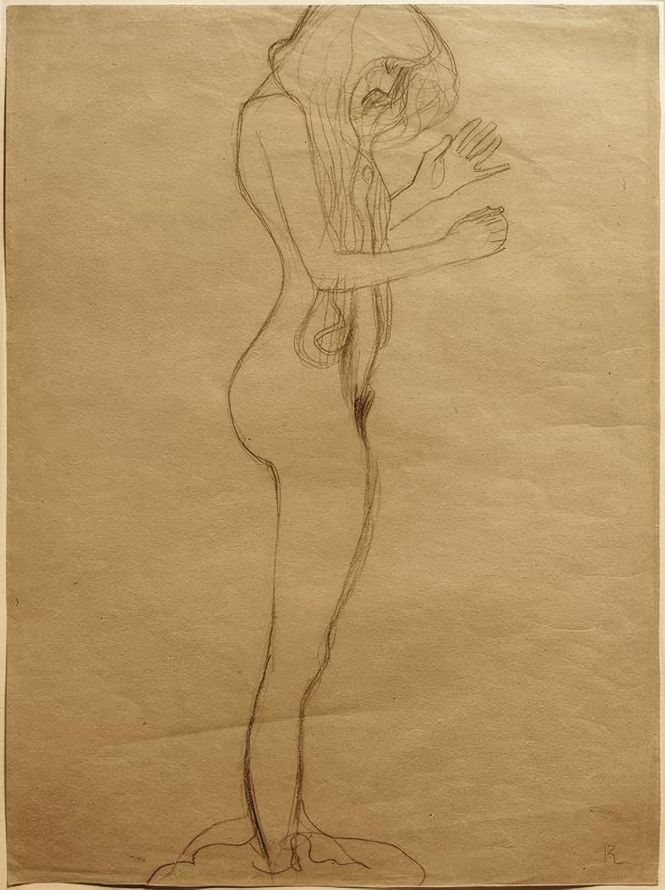 Verstanulmány a Beethoven-frízben alkotó: Gustav Klimt