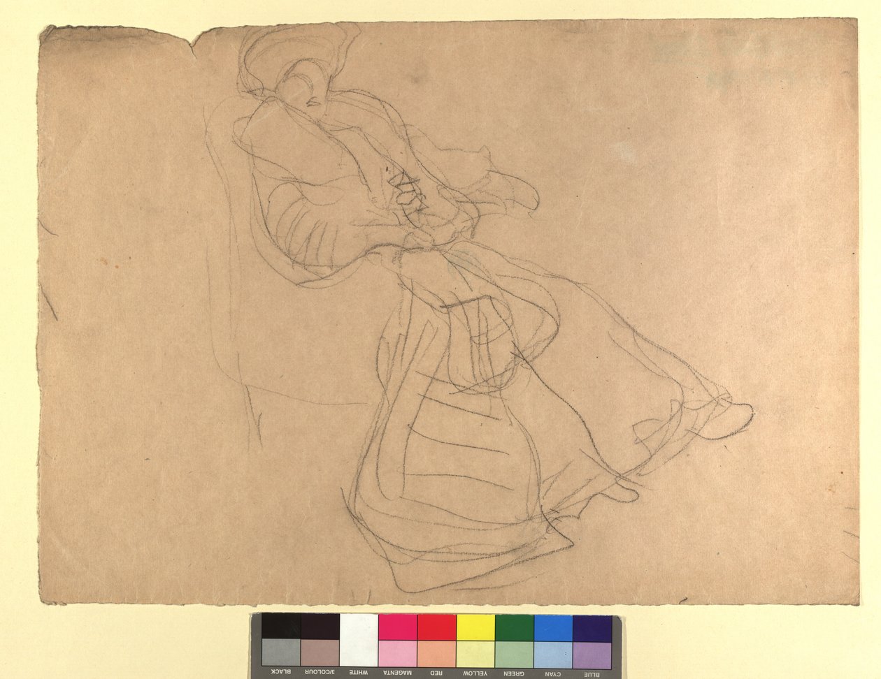 Studie zu einem Damenporträt alkotó: Gustav Klimt