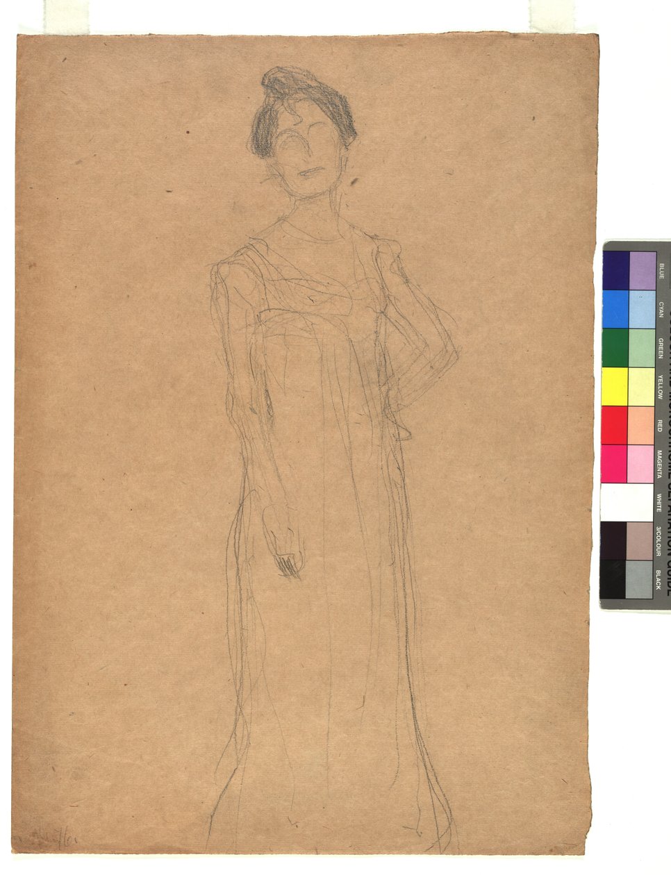 Studie zu einem Damenporträt alkotó: Gustav Klimt