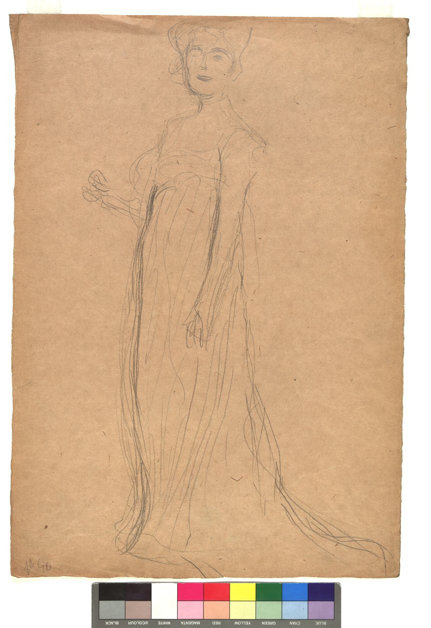 Studie zu einem Damenporträt alkotó: Gustav Klimt