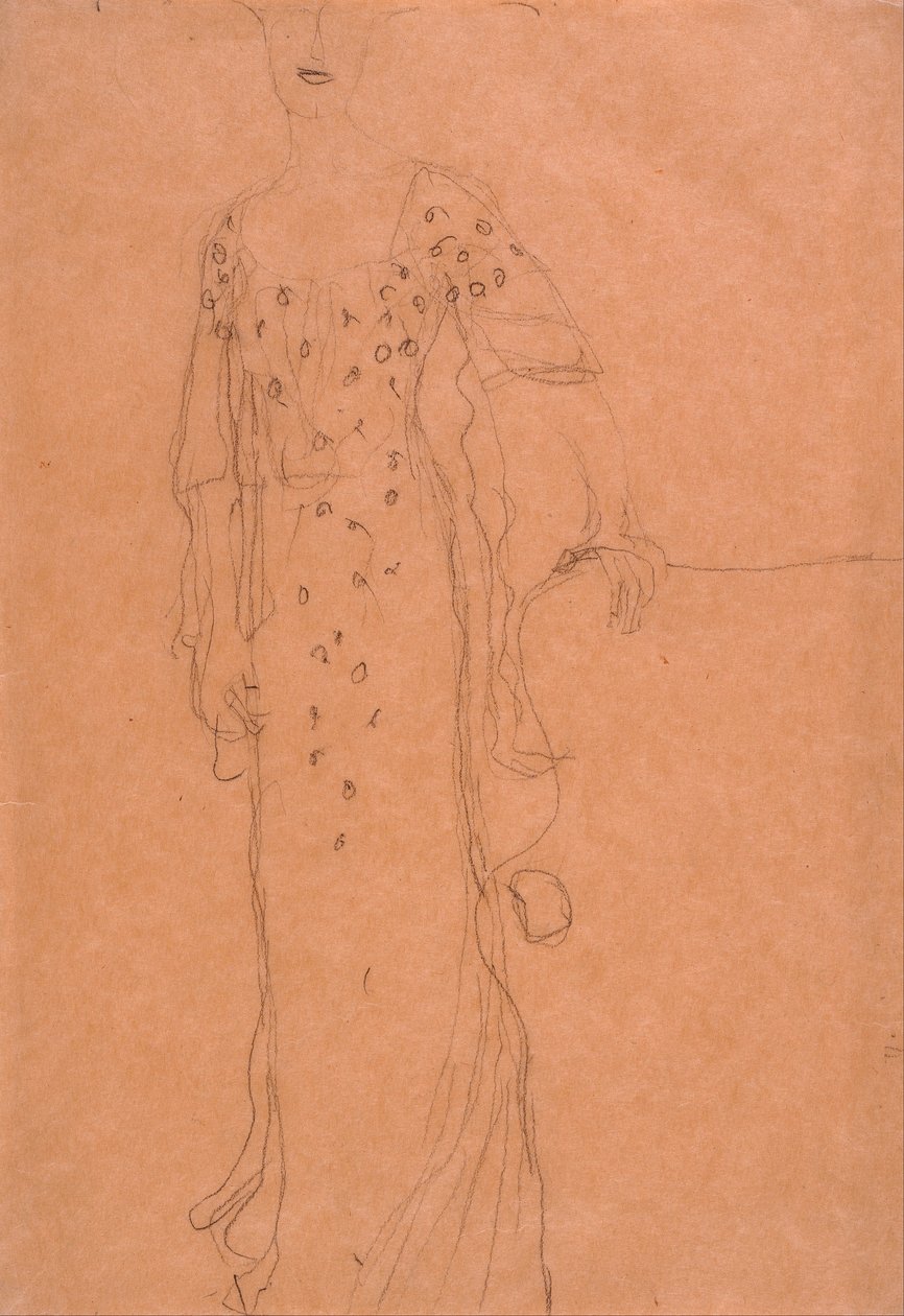 Tanulmány Adele Bloch-Bauer portréjához I. alkotó: Gustav Klimt