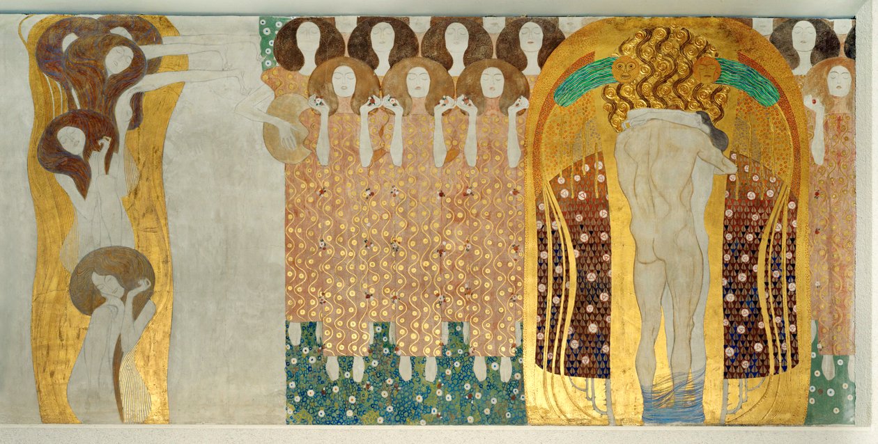 A Beethoven-fríz, részlet alkotó: Gustav Klimt