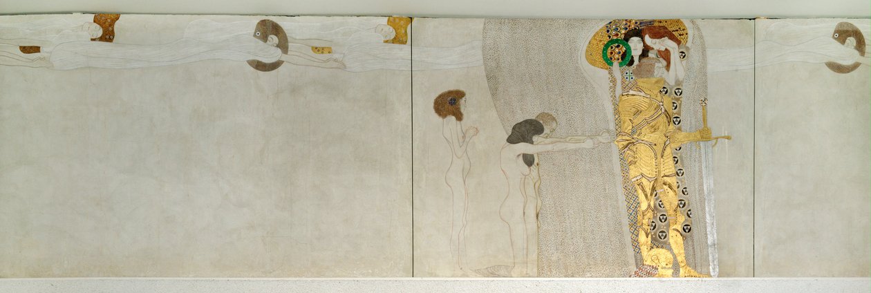 A Beethoven-fríz, részlet alkotó: Gustav Klimt