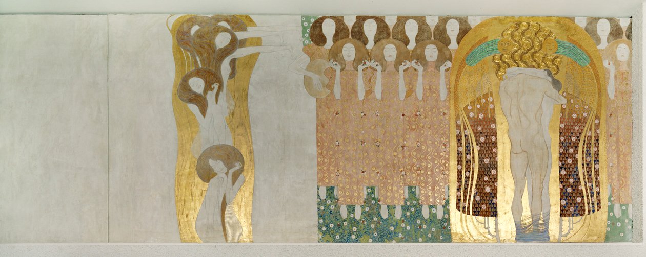 A Beethoven-fríz, részlet alkotó: Gustav Klimt