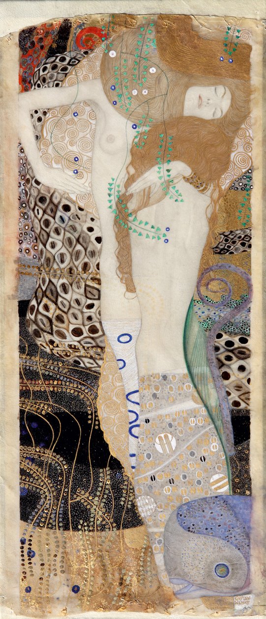 Vízi kígyók I alkotó: Gustav Klimt