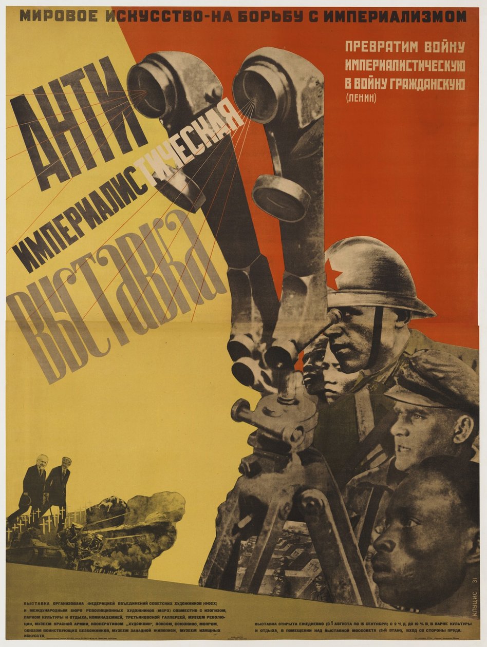 Antiimperialista kiállítás, 1931. alkotó: Gustav Klutsis