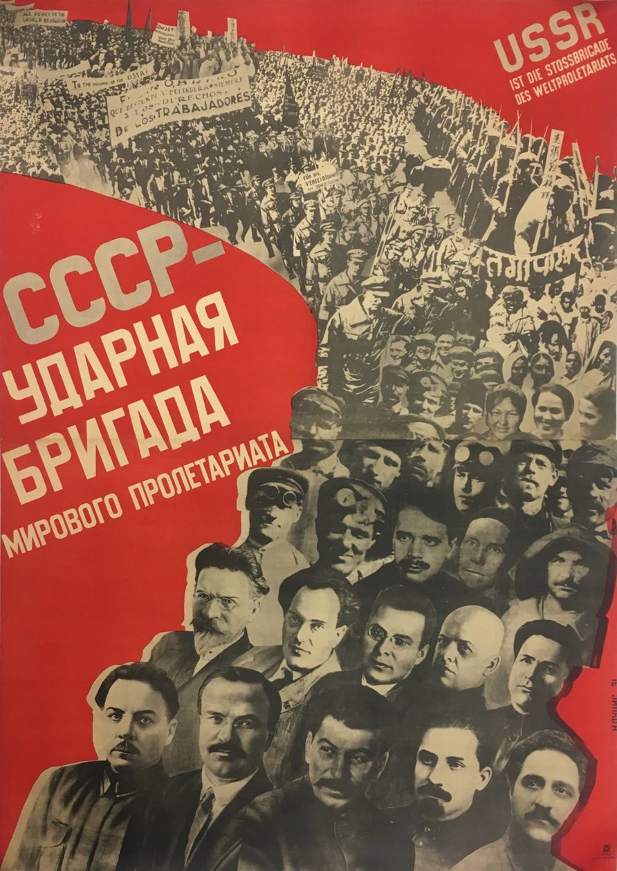 Szovjetunió - a világproletariátus sokkdandárja, 1931. alkotó: Gustav Klutsis