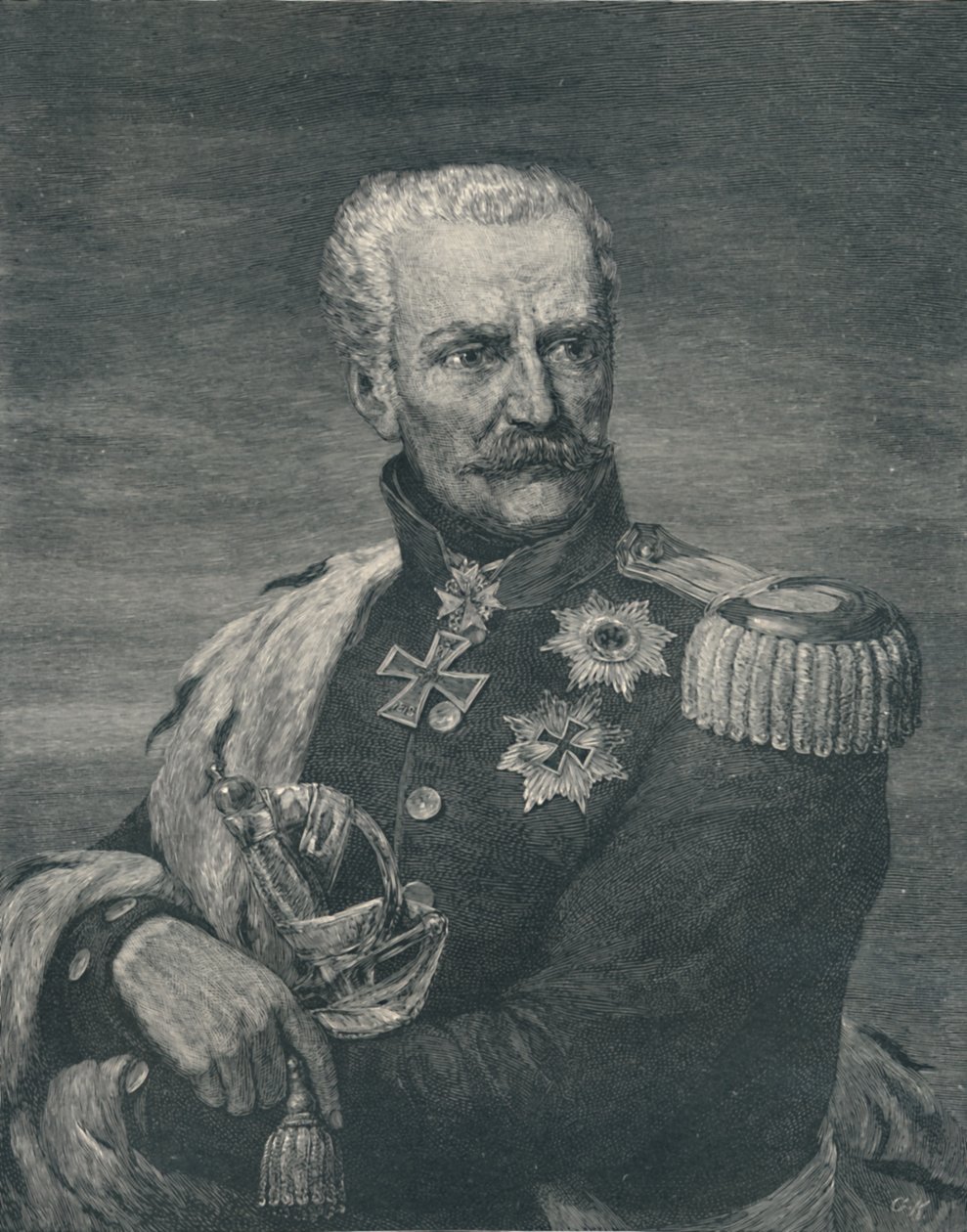 Gebhard Leberecht Von Blucher, Wahlstadt hercege, 1815-1819, 1896 alkotó: Gustav Kruell