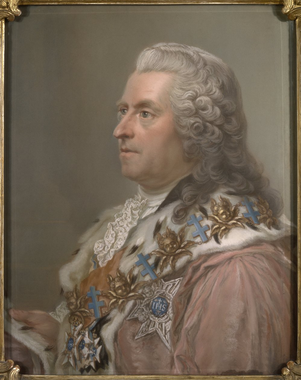 Carl Gustaf Tessin gróf (1695-1770) portréja, Lundberg, Gustaf (1695-1786). Pasztell papíron alkotó: Gustav Lundberg