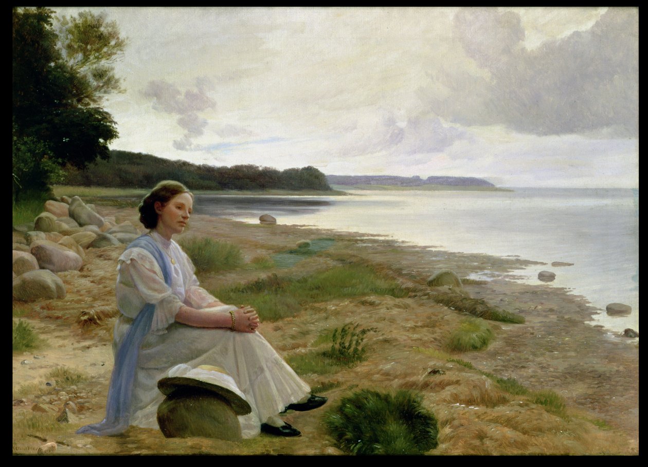 On The Beach (olaj, vászon) alkotó: Gustav Vermehren