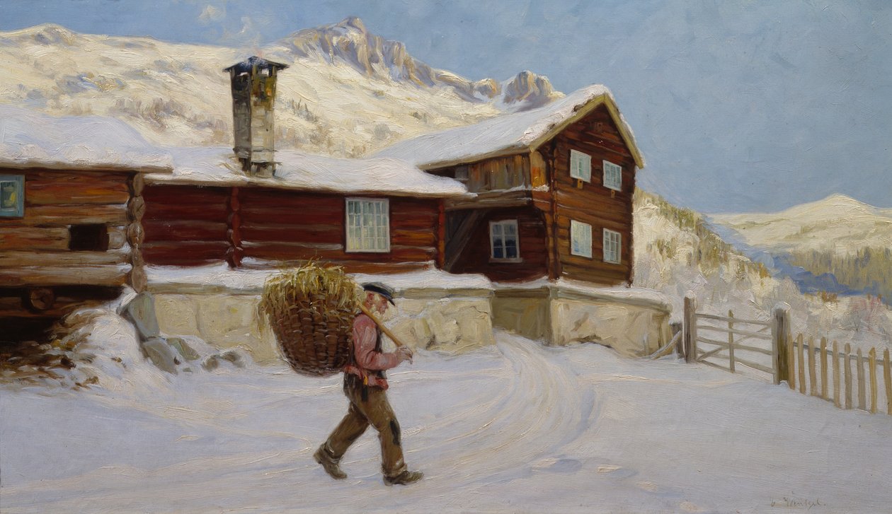Sandbu Farmból (olaj, vászon) alkotó: Gustav Wentzel