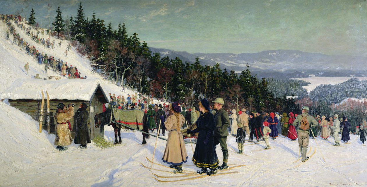 Síverseny Fjelkenhillben alkotó: Gustav Wentzel