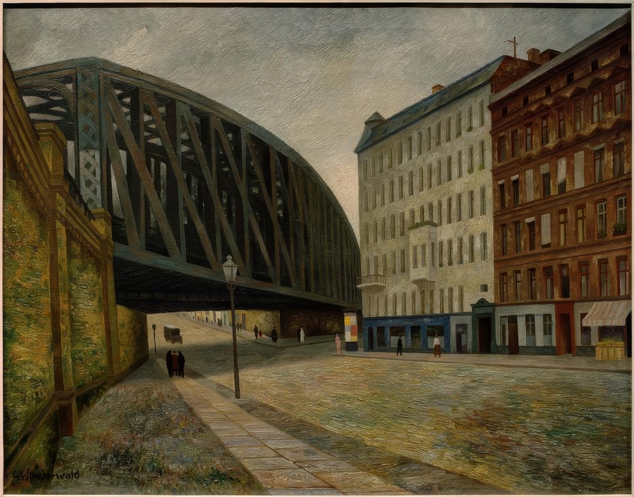 Híd az Ackerstraße Berlin North-on alkotó: Gustav Wunderwald
