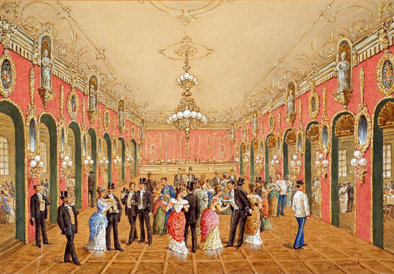 A Schöndorf Colosseum (bál a Schwender Colosseumban) alkotó: Gustav Zafaurek