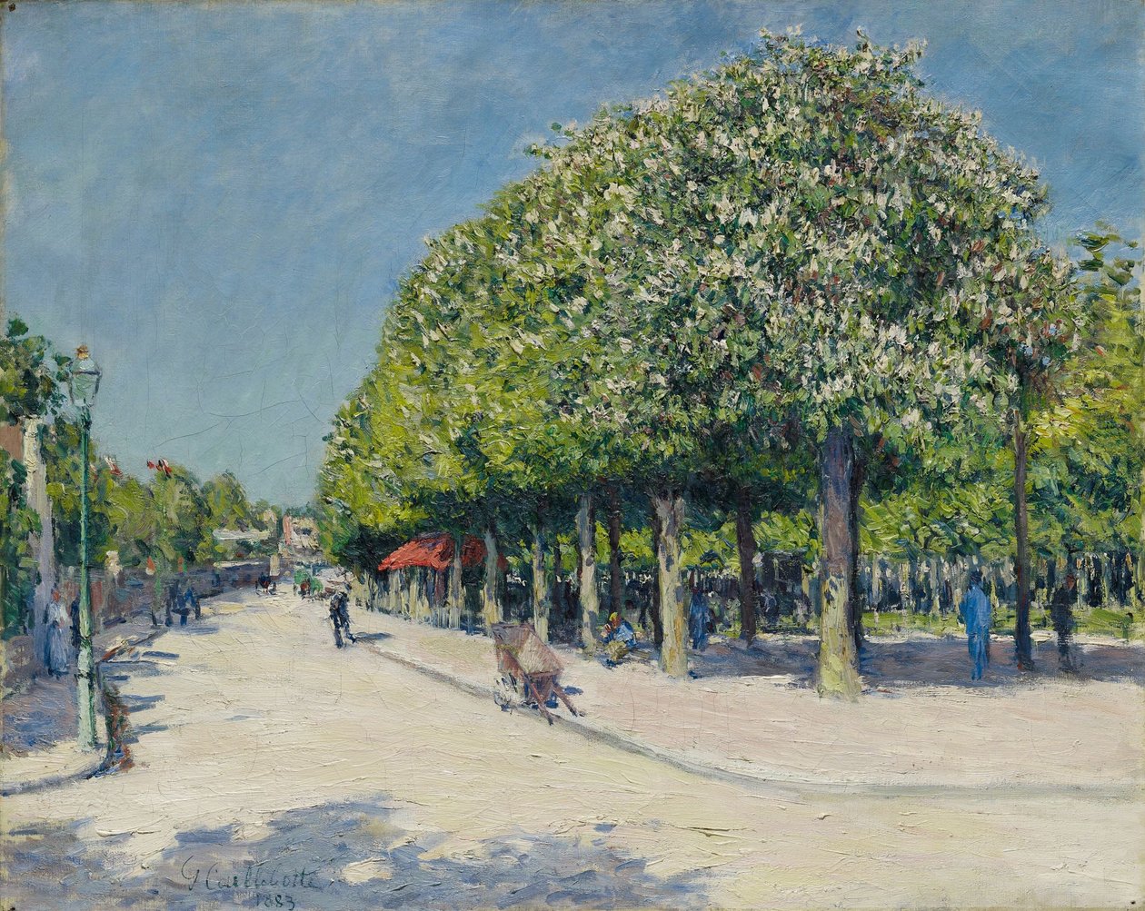 Argenteuil, szórakoztató vásár alkotó: Gustave Caillebotte