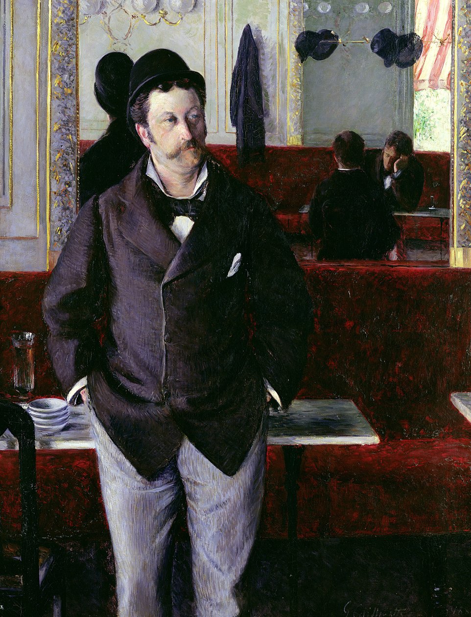 A kávézóban, Rouenben, 1880 alkotó: Gustave Caillebotte