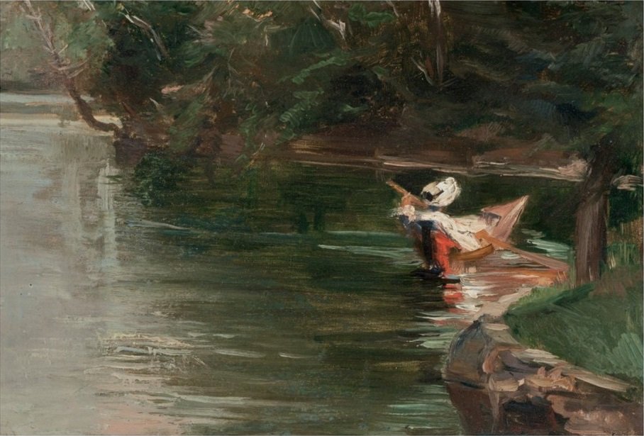 Yerres szélei alkotó: Gustave Caillebotte