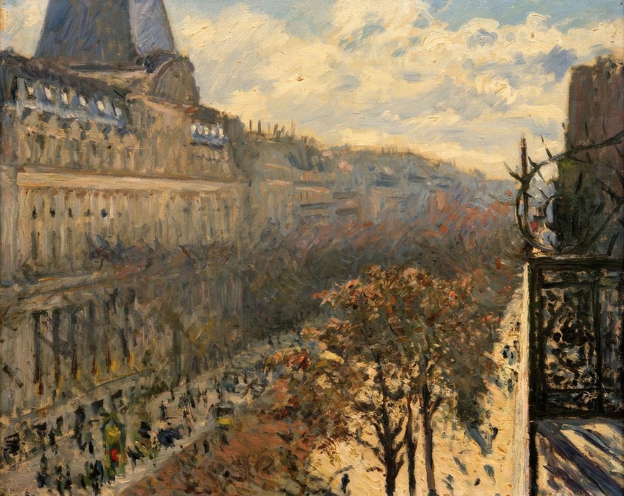 Boulevard des Italiens alkotó: Gustave Caillebotte