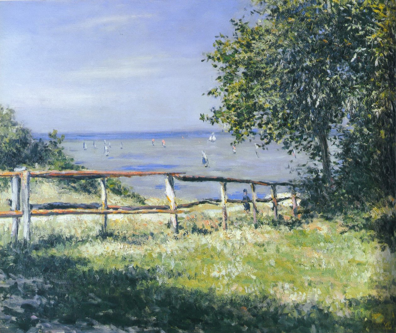 Mező a tenger mellett alkotó: Gustave Caillebotte