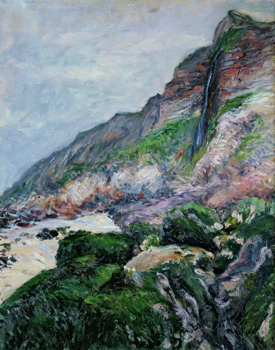 Normandiai sziklák alkotó: Gustave Caillebotte