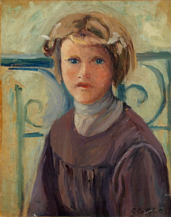 Kislány az erkélyen alkotó: Gustave Caillebotte