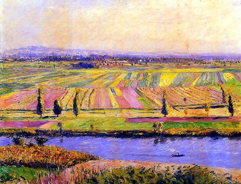 A Gennevilliers -síkság alkotó: Gustave Caillebotte