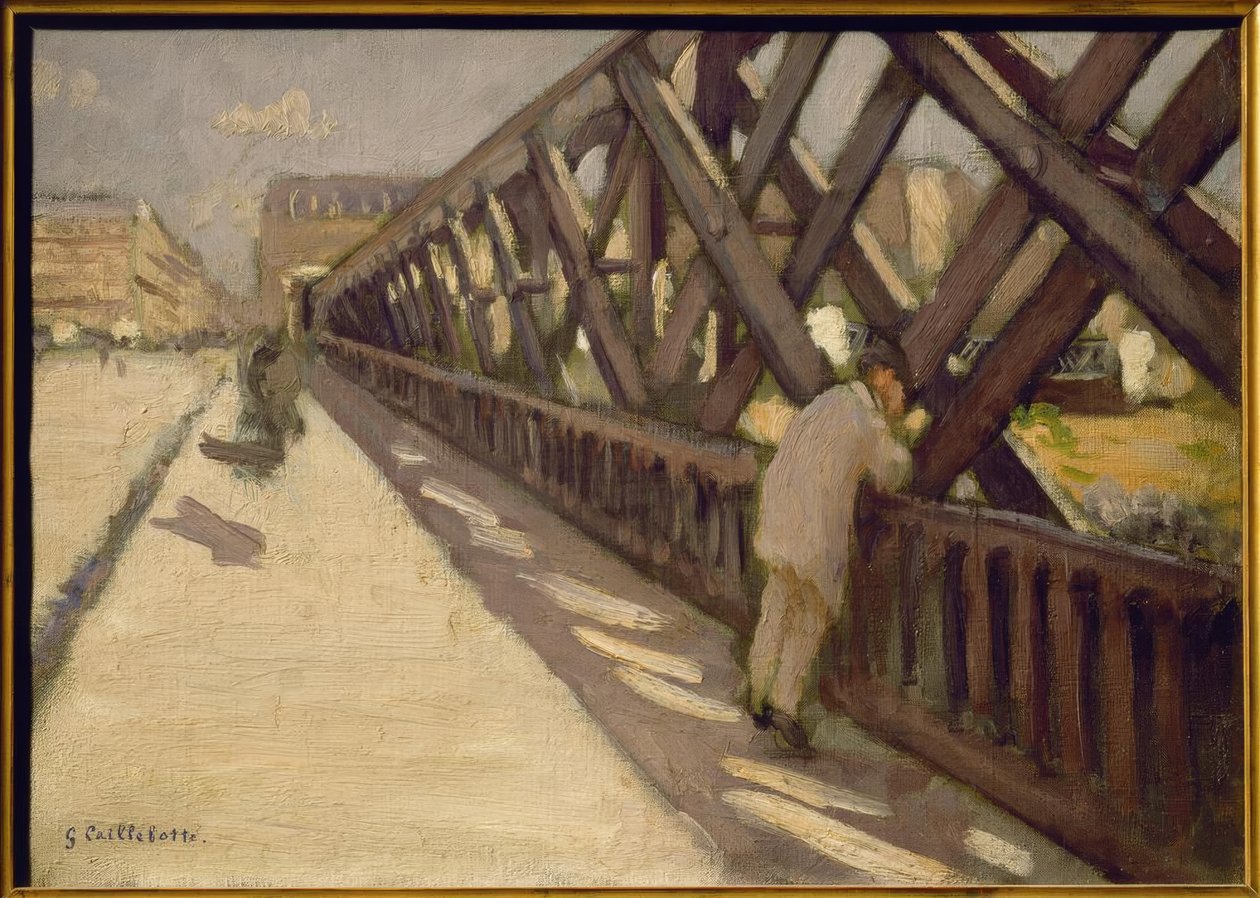 Az Európa-híd, előzetes vázlat alkotó: Gustave Caillebotte