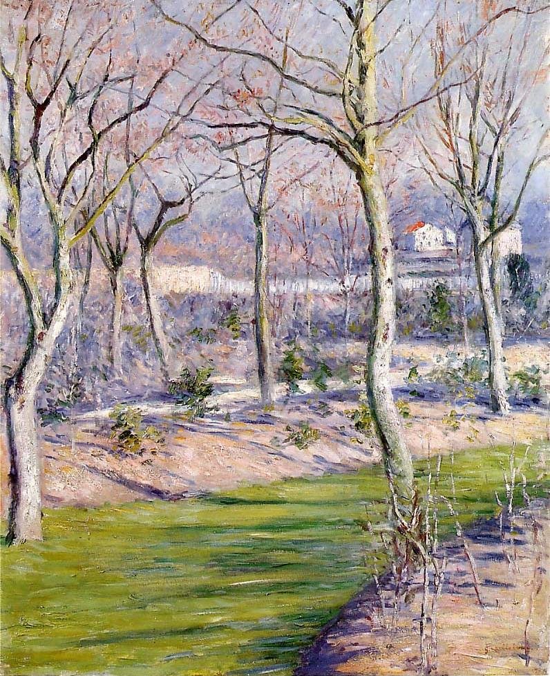 A Petit Gennevilliers kertje télen alkotó: Gustave Caillebotte