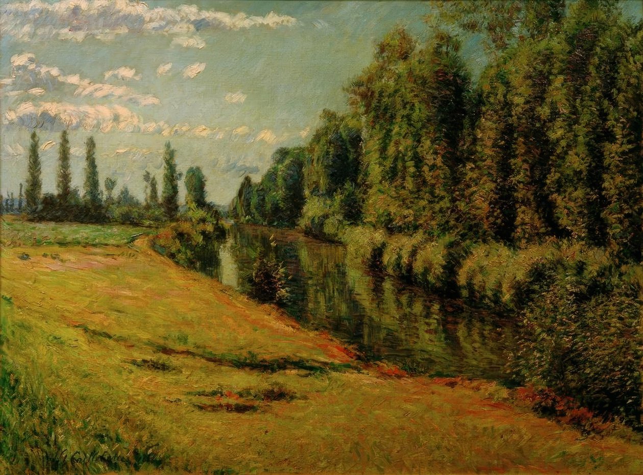 A Szajna kis ága Argenteuilban alkotó: Gustave Caillebotte