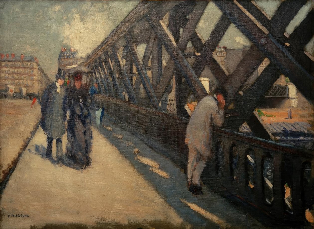 Az Európa-híd, vázlat alkotó: Gustave Caillebotte