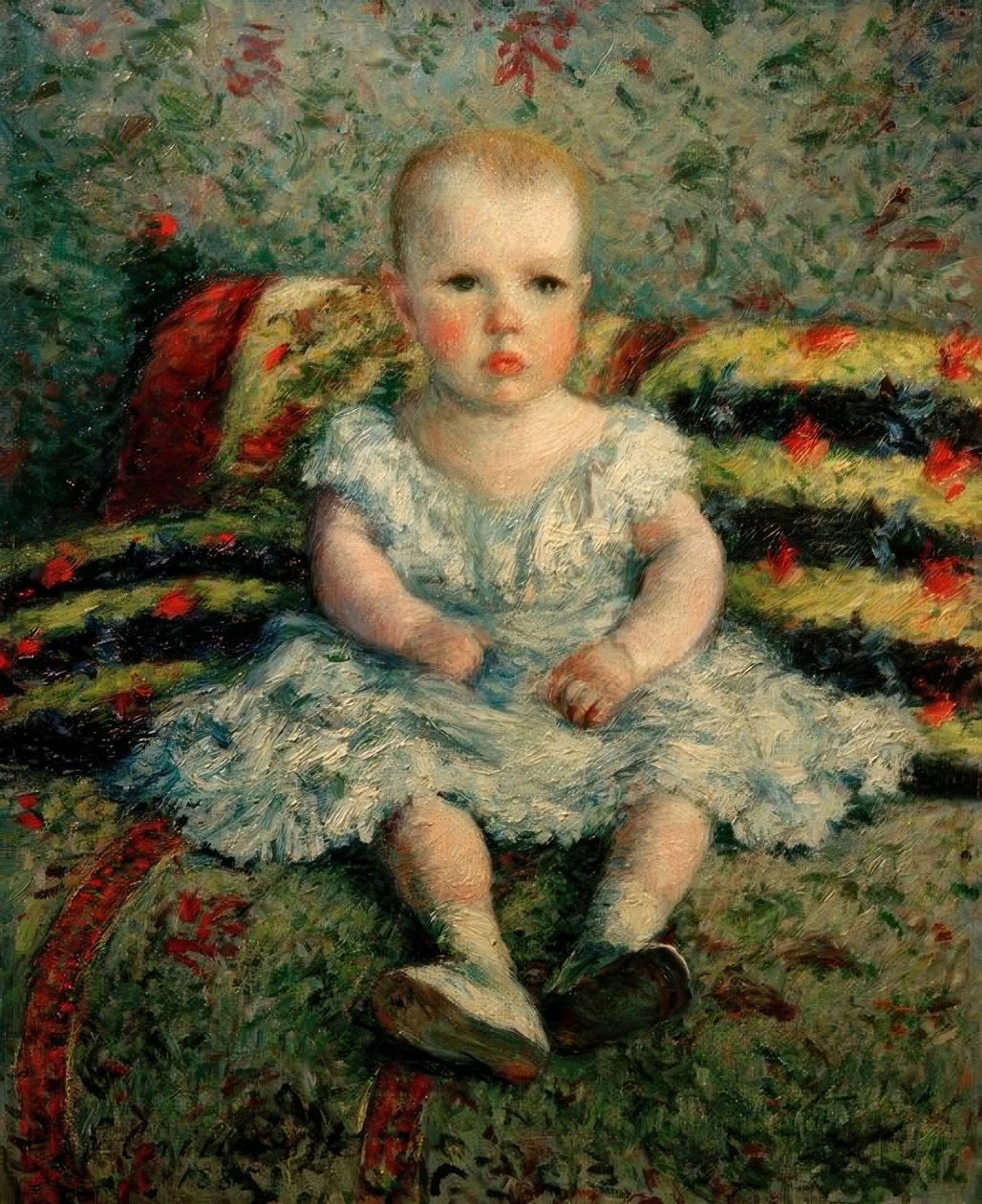 A gyerek a kanapén alkotó: Gustave Caillebotte