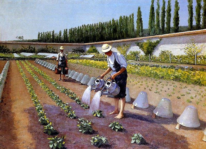Kertészek alkotó: Gustave Caillebotte