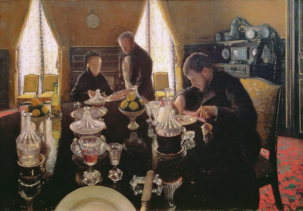 Ebéd, 1876 alkotó: Gustave Caillebotte
