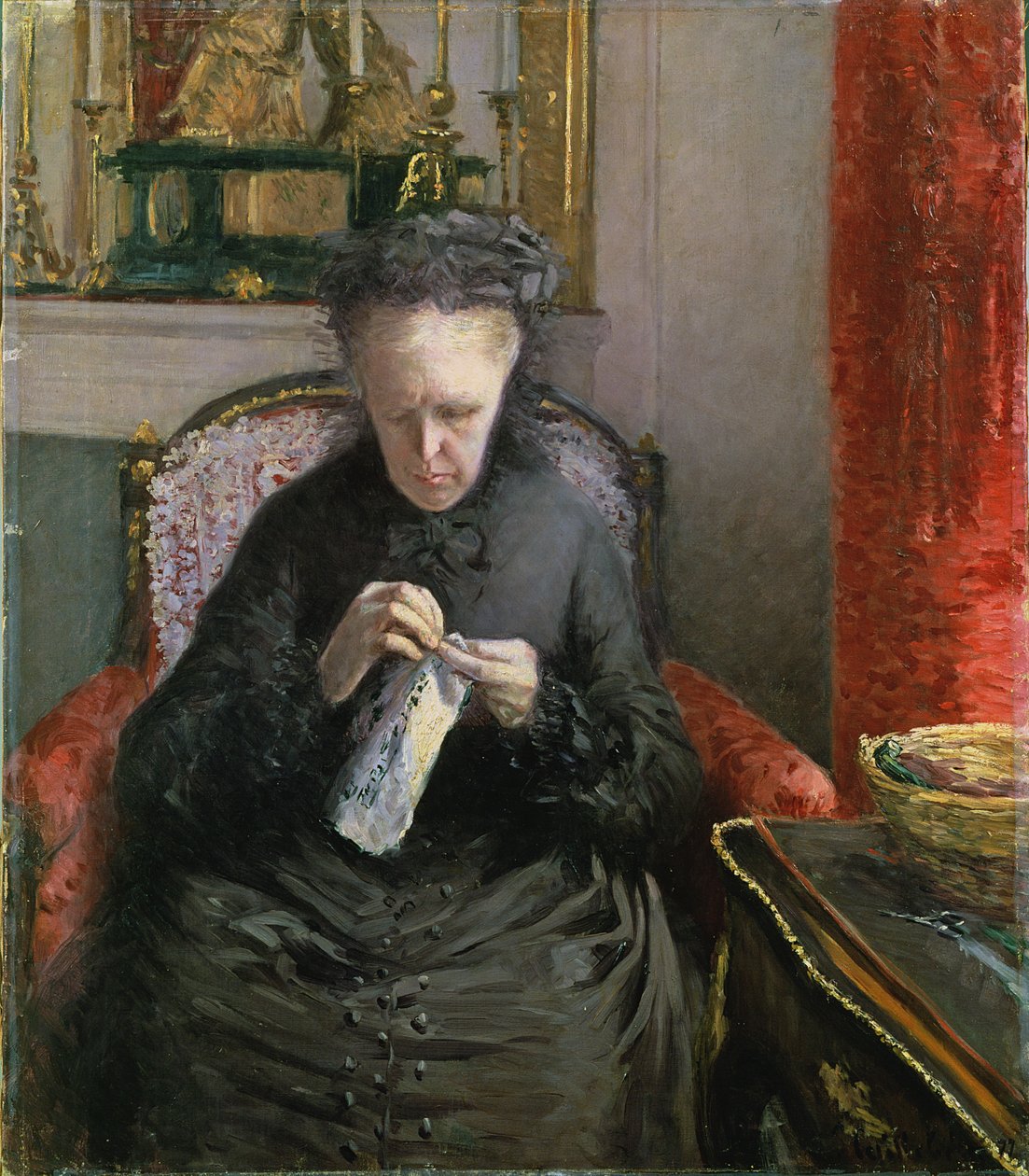 Madame Martial Caillebotte, 1877 alkotó: Gustave Caillebotte