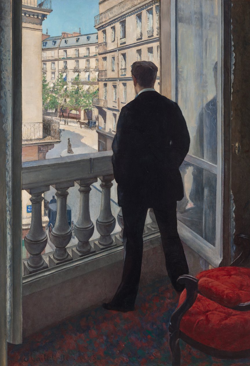 Ember az ablaknál. 1875 alkotó: Gustave Caillebotte