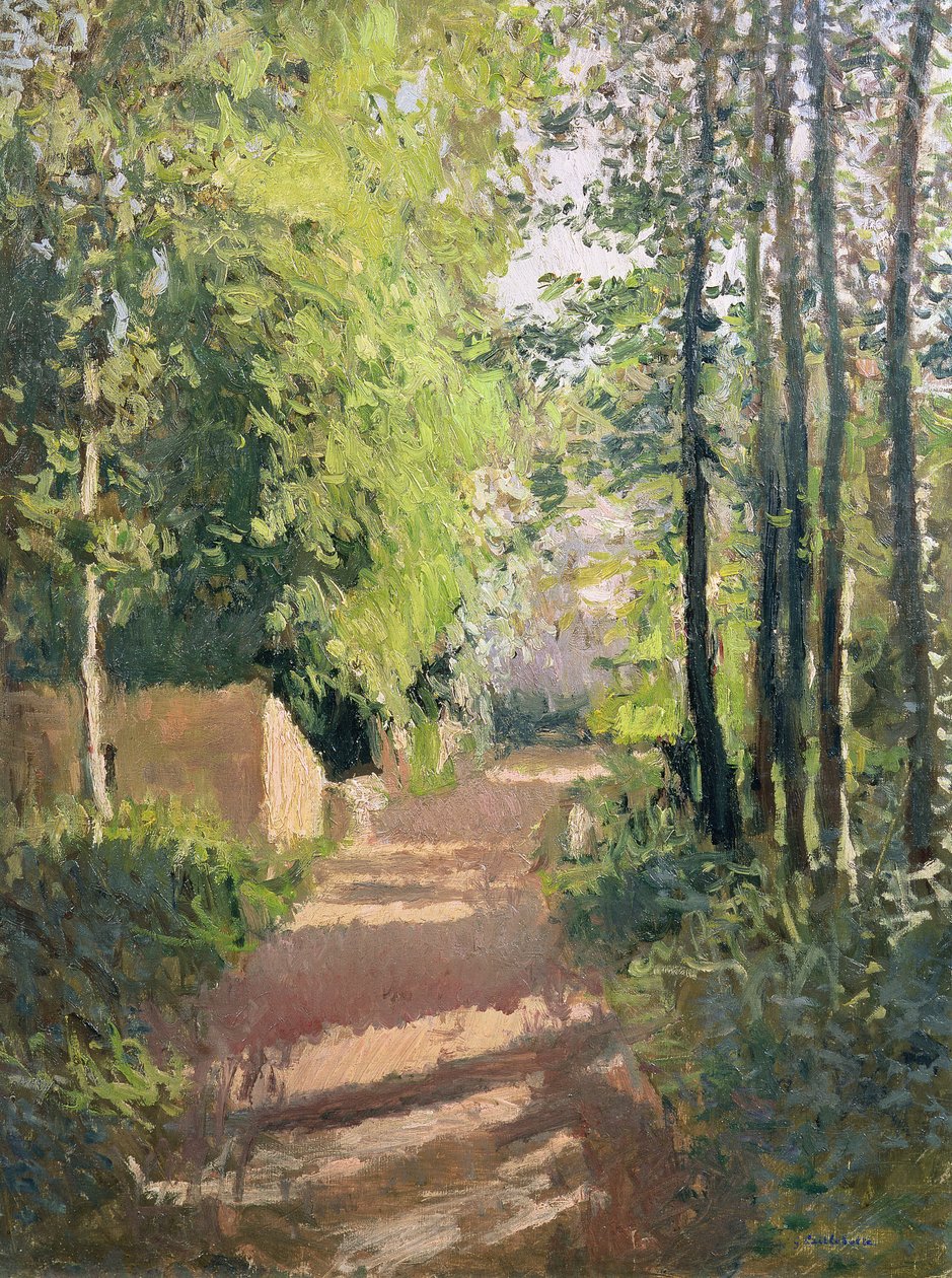 Ösvény egy erdőben Normandiában alkotó: Gustave Caillebotte