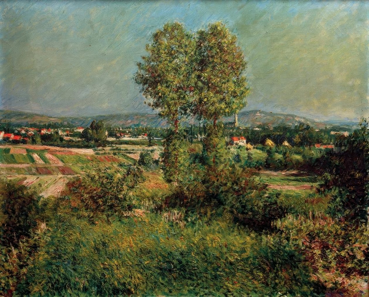 Táj Argenteuilban alkotó: Gustave Caillebotte