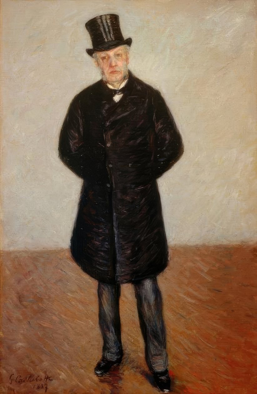 Jean Daurelle portréja, más néven férfi portréja alkotó: Gustave Caillebotte