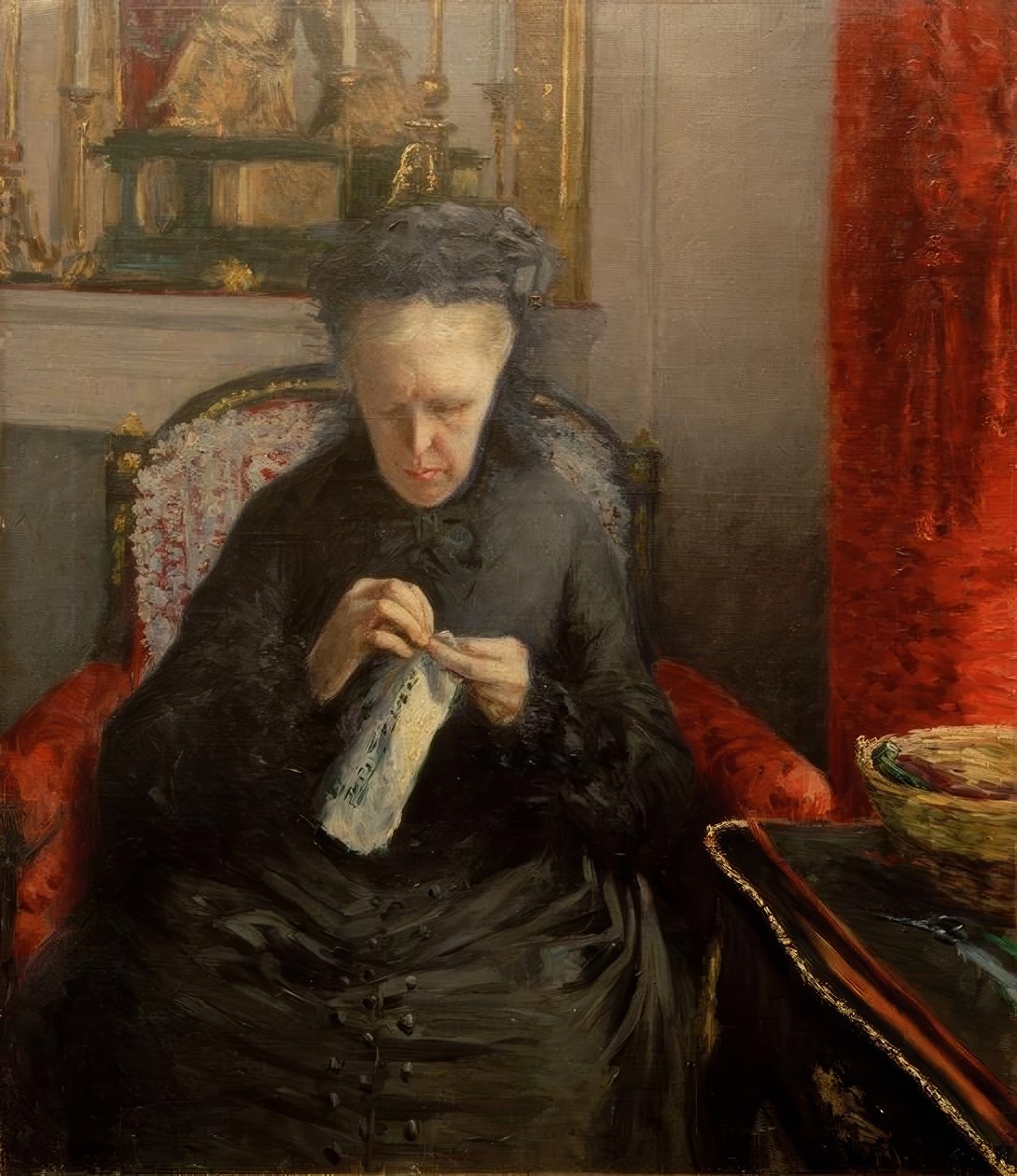 Madame Martial Caillebotte portréja alkotó: Gustave Caillebotte