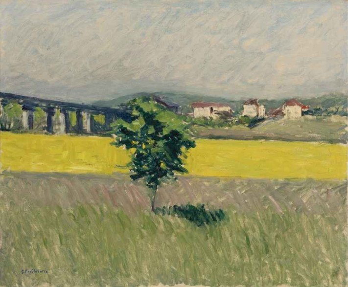 Prairie és Pont dArgenteuil alkotó: Gustave Caillebotte