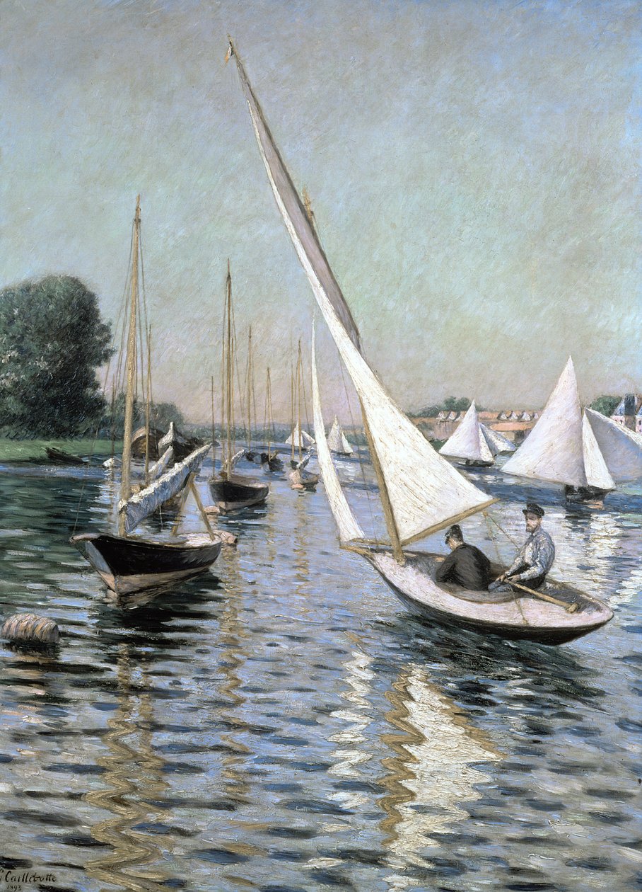 Regatta Argenteuilben, 1893 alkotó: Gustave Caillebotte