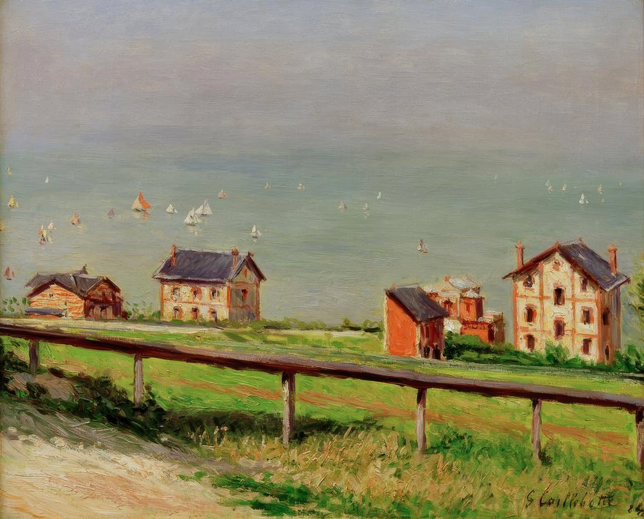 Regatták a tengeren, Trouville-ben alkotó: Gustave Caillebotte