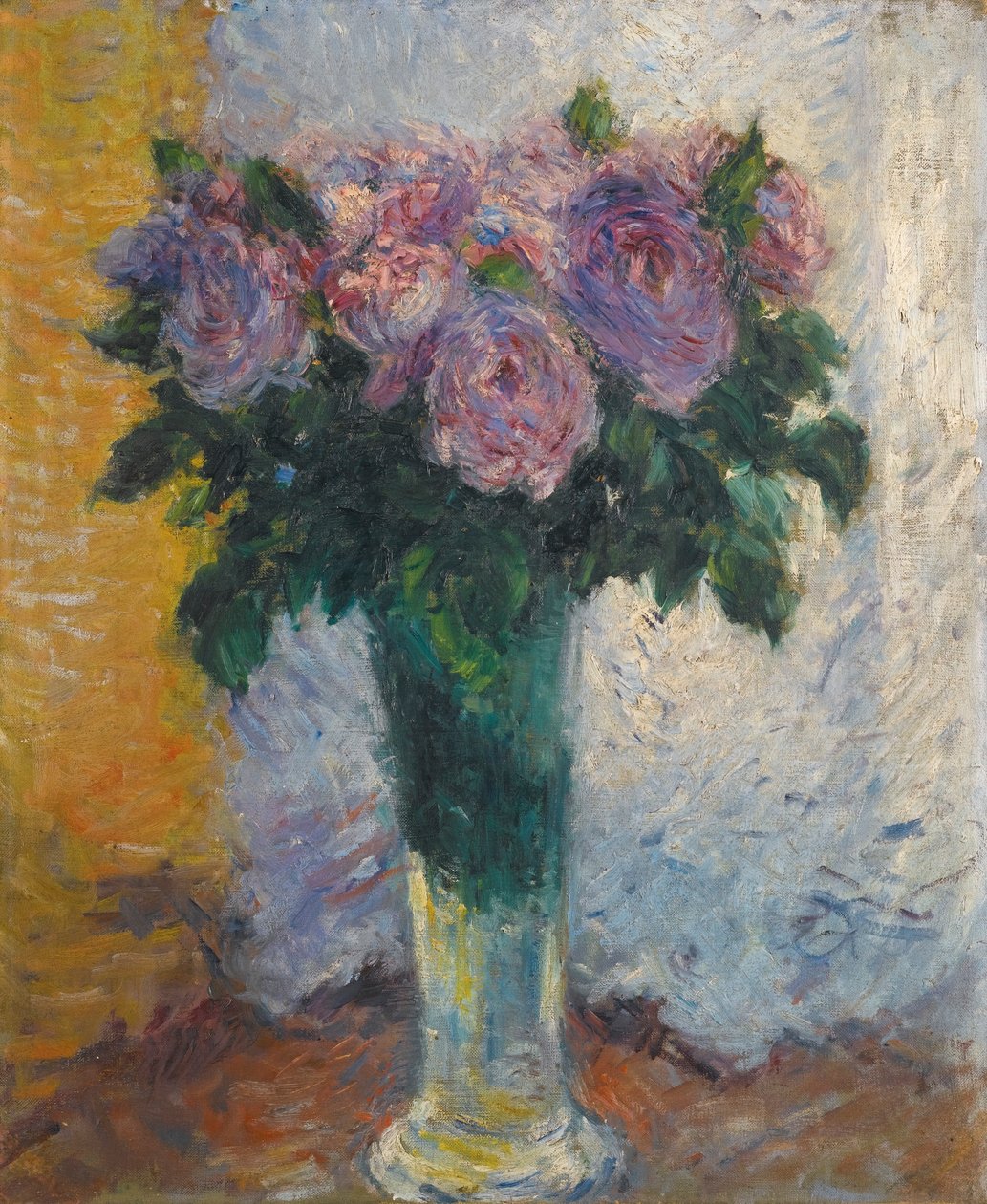 Rózsák vázában alkotó: Gustave Caillebotte