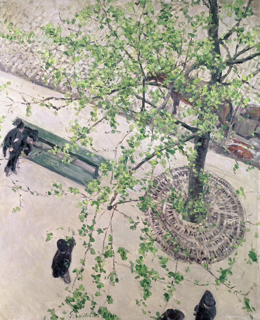 A körút felülről nézve, 1880 alkotó: Gustave Caillebotte